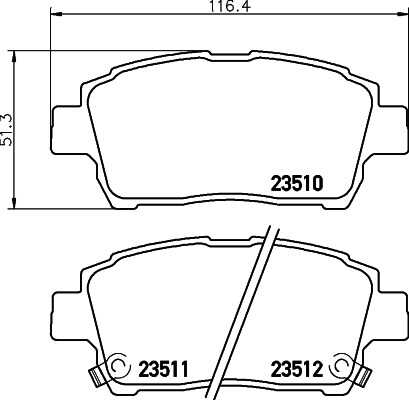 Тормозные колодки дисковые HELLA/BEHR/PAGID 8DB355027-591