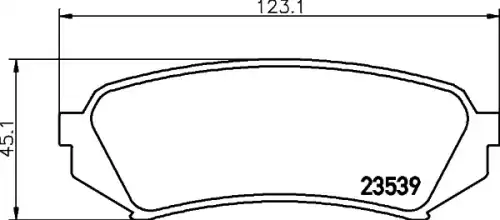 Колодки тормозные дисковые комплект HELLA/BEHR/PAGID 8DB355027-641