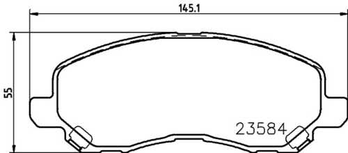 8DB355027-711 HELLA/BEHR/PAGID Тормозные колодки дисковые