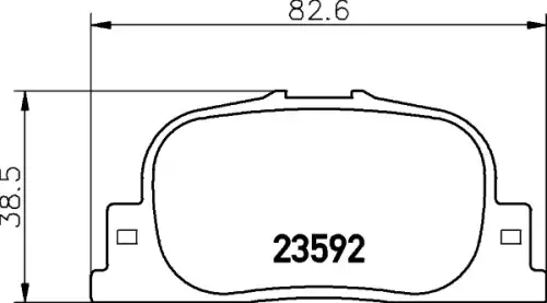 Колодки тормозные дисковые комплект HELLA/BEHR/PAGID 8DB355027-731