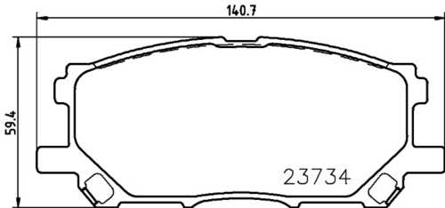 Тормозные колодки дисковые HELLA/BEHR/PAGID 8DB355027-901