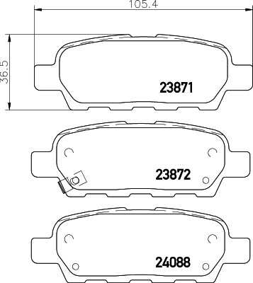Тормозные колодки дисковые HELLA/BEHR/PAGID 8DB355028-031