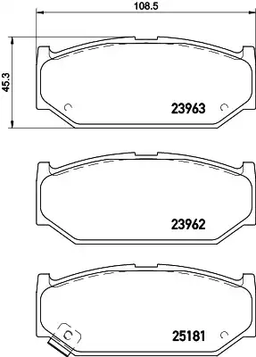 Колодки тормозные дисковые комплект HELLA/BEHR/PAGID 8DB355028-081