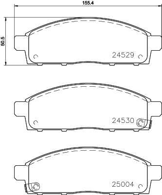 Тормозные колодки дисковые HELLA/BEHR/PAGID 8DB355028-611