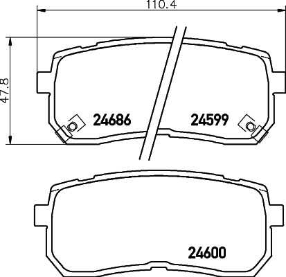 Тормозные колодки дисковые HELLA/BEHR/PAGID 8DB355028-641