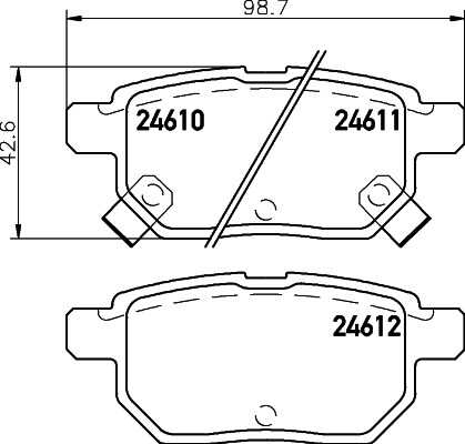 Тормозные колодки дисковые HELLA/BEHR/PAGID 8DB355028-661