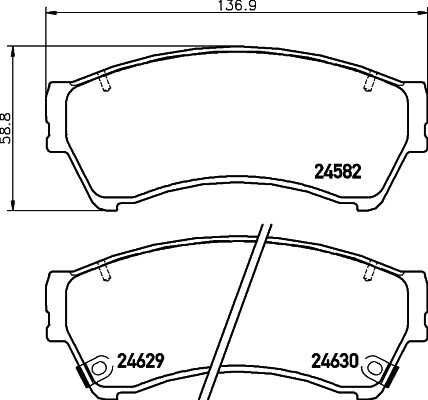 Тормозные колодки дисковые HELLA/BEHR/PAGID 8DB355029-661