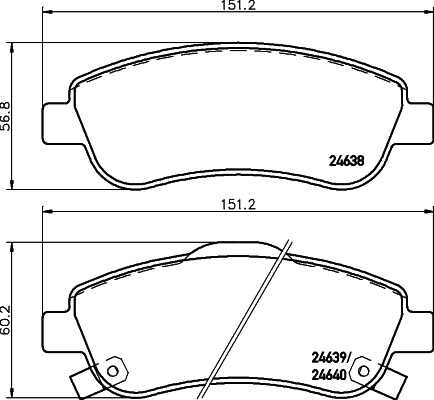 8DB355029-731 HELLA/BEHR/PAGID Тормозные колодки дисковые