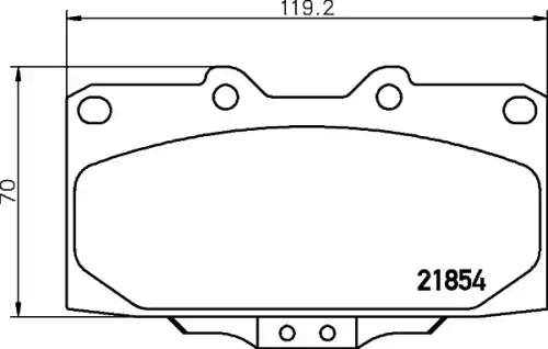 Колодки тормозные дисковые комплект HELLA/BEHR/PAGID 8DB355029-921