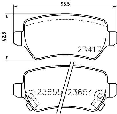 Тормозные колодки дисковые HELLA/BEHR/PAGID 8DB355030-121