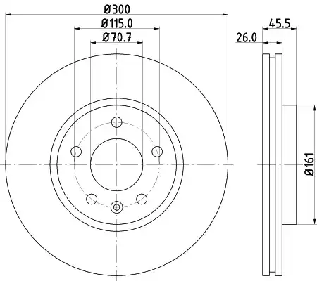 8dd 355 116-591 тормозной диск HELLA/BEHR/PAGID 8DD 355 116-591