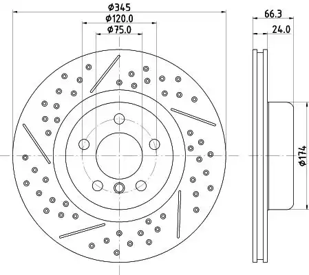Диск тормозной HELLA/BEHR/PAGID 8DD355132-791
