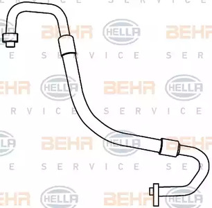 Трубопровод высокого / низкого давления, кондиционер HELLA/BEHR/PAGID 9GS 351 337-461