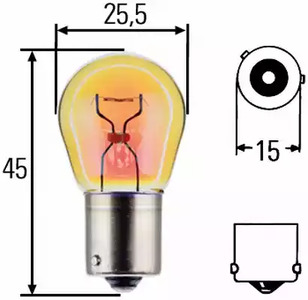 Лампа накаливания, фонарь указателя поворота HELLA/BEHR/PAGID 8GA 006 841-121