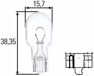 Лампа накаливания HELLA/BEHR/PAGID 8GA 008 246-001