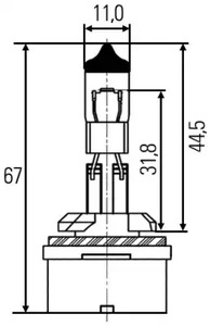 Лампа накаливания, противотуманная фара HELLA/BEHR/PAGID 8GH 008 991-021