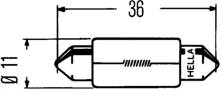 Фото 1 8GM 002 092-121 HELLA/BEHR/PAGID Лампа накаливания, oсвещение салона