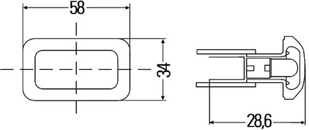 Фото 1 2BM 003 647-021 HELLA/BEHR/PAGID Дополнительный проблесковый маячок