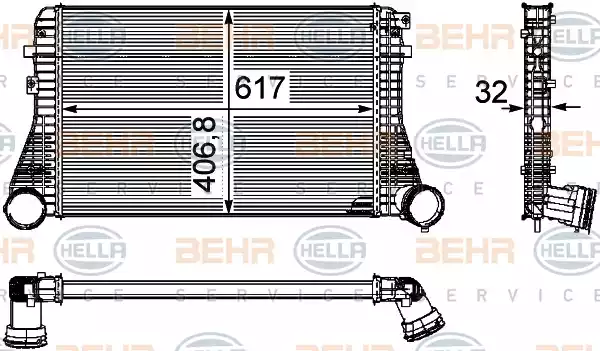 Интеркулер HELLA/BEHR/PAGID 8ML376746-061