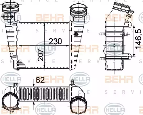 Интеркулер HELLA/BEHR/PAGID 8ML376776-611