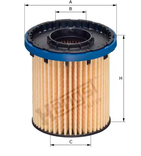 Фильтр масляный opel astra k HENGST FILTER E640H01