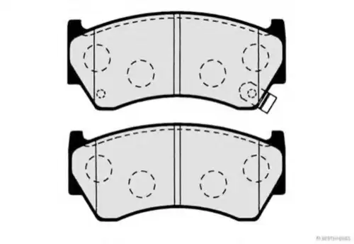 J3601062 HERTH+BUSS JAKOPARTS Тормозные колодки