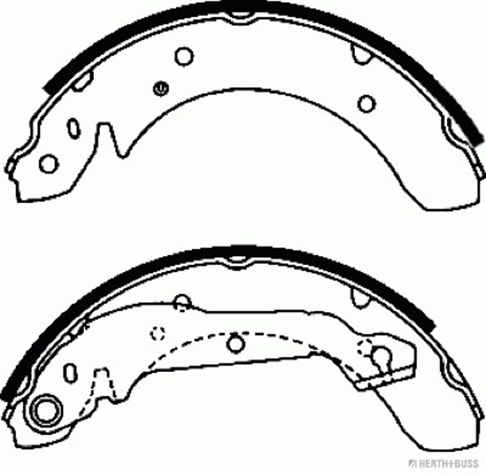J3500504 HERTH+BUSS JAKOPARTS Комплект тормозных колодок