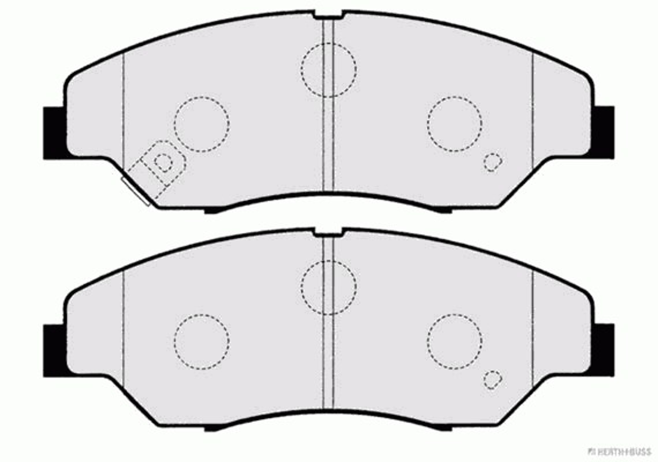 J3600309 HERTH+BUSS JAKOPARTS Колодки тормозные дисковые