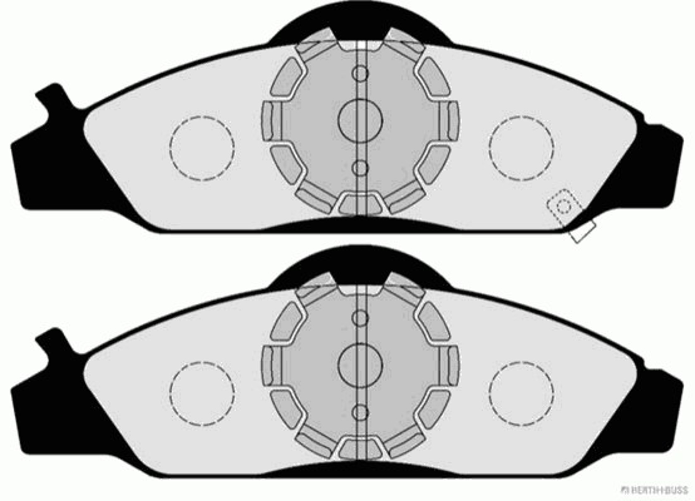 J3600405 HERTH+BUSS JAKOPARTS Колодки тормозные дисковые