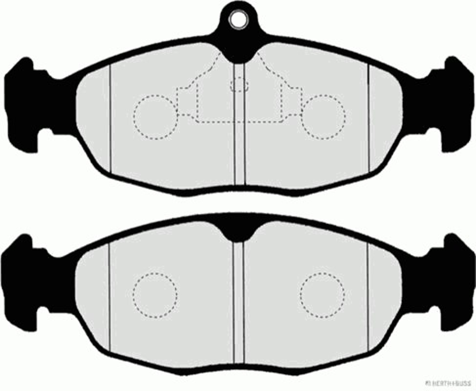 J3600908 HERTH+BUSS JAKOPARTS Комплект тормозных колодок, дисковый тормоз