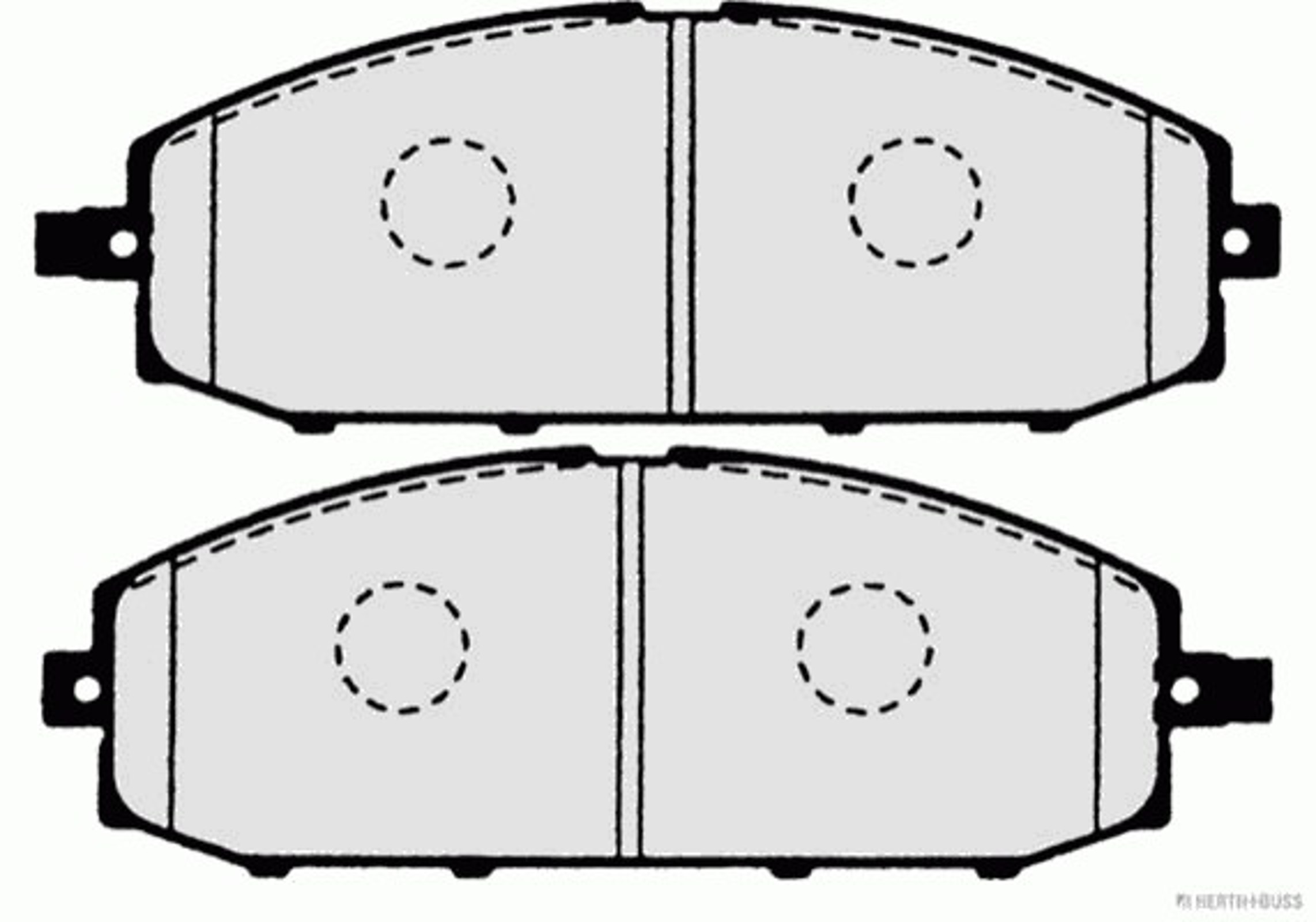 Колодки тормозные дисковые HERTH+BUSS JAKOPARTS J3601070