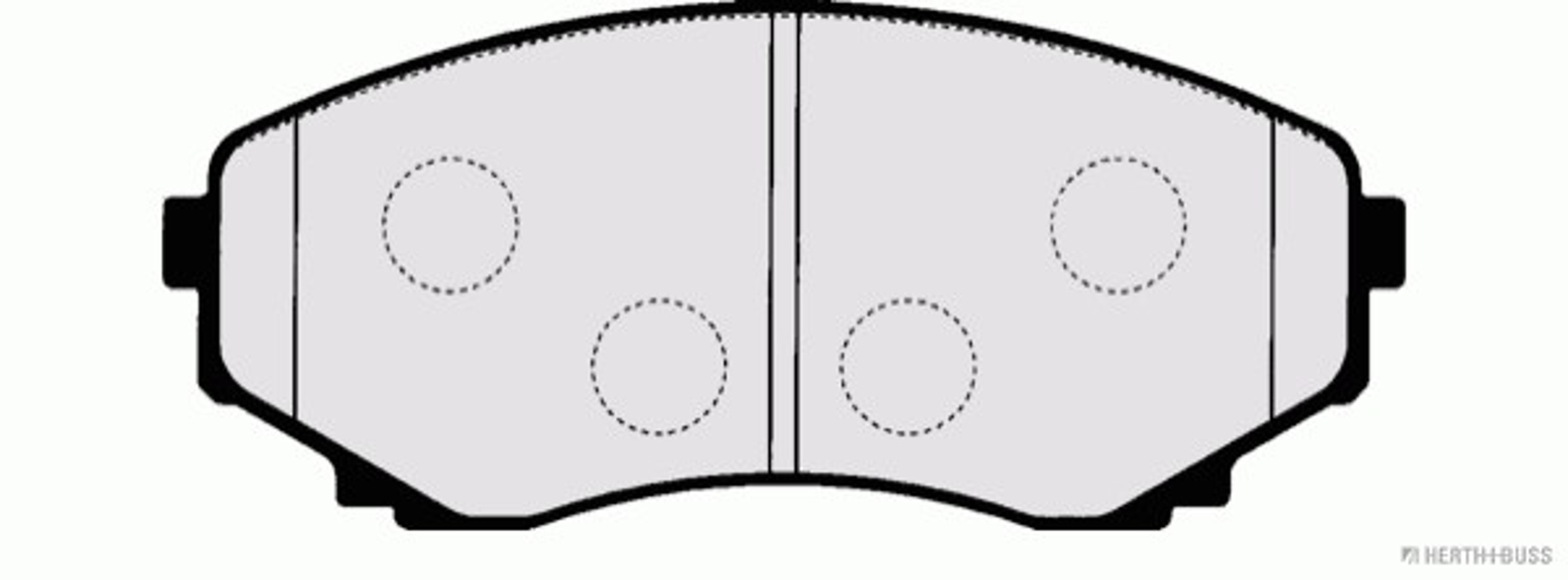 Колодки тормозные дисковые HERTH+BUSS JAKOPARTS J3603048