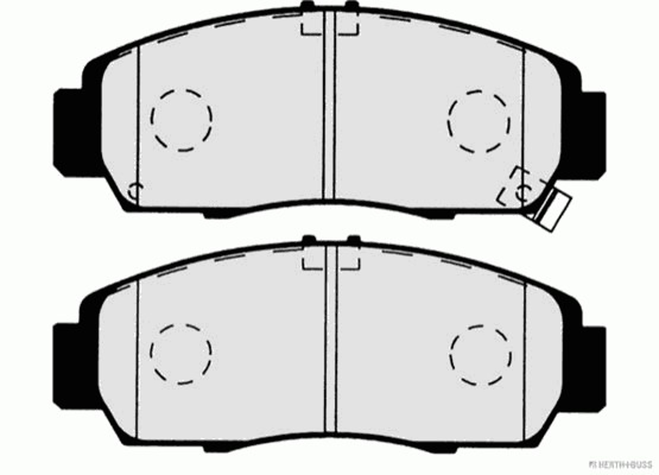 J3604046 HERTH+BUSS JAKOPARTS Колодки тормозные дисковые