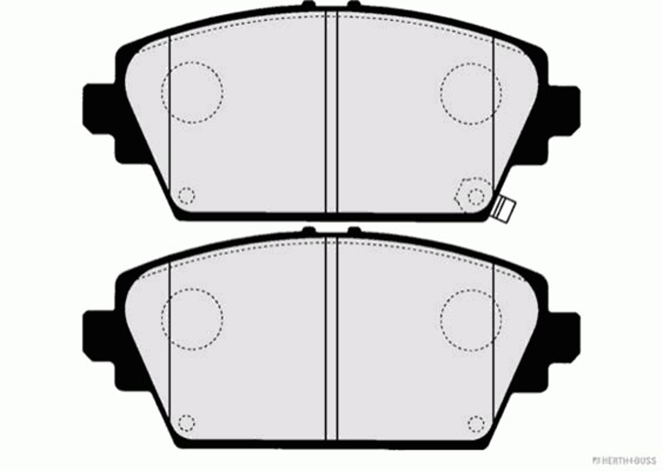 J3604047 HERTH+BUSS JAKOPARTS Колодки тормозные дисковые