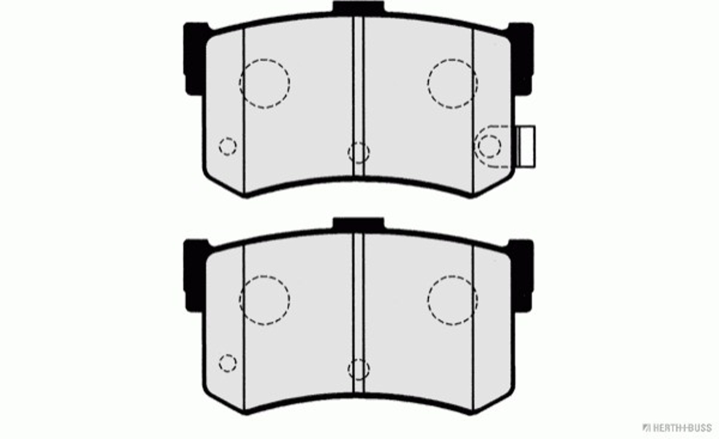 J3610502 HERTH+BUSS JAKOPARTS Колодки тормозные дисковые