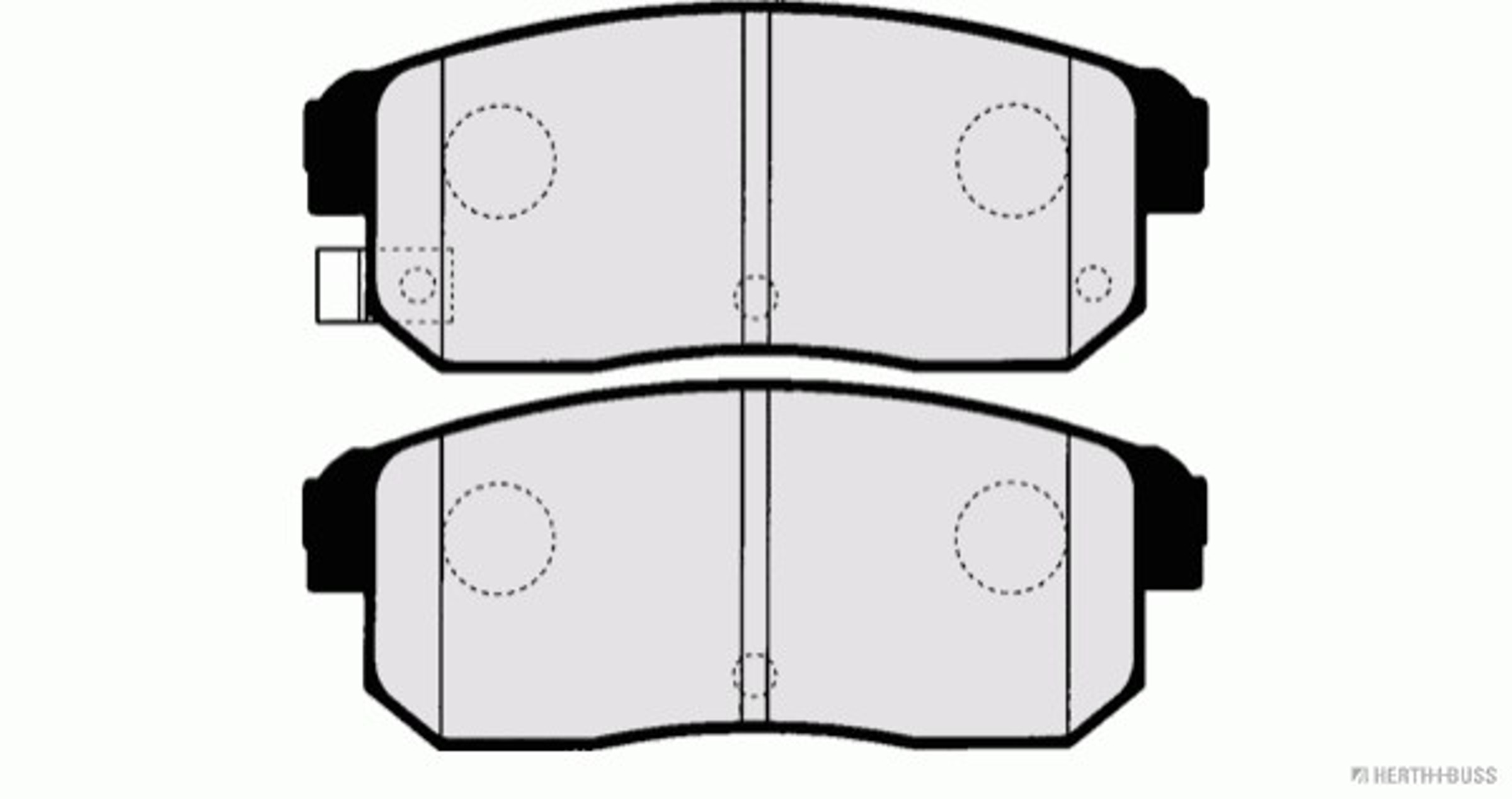 Колодки тормозные дисковые HERTH+BUSS JAKOPARTS J3613018