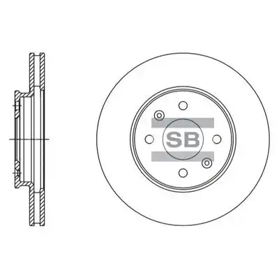 Sd1110 диск тормозной передний HI-Q SD1110