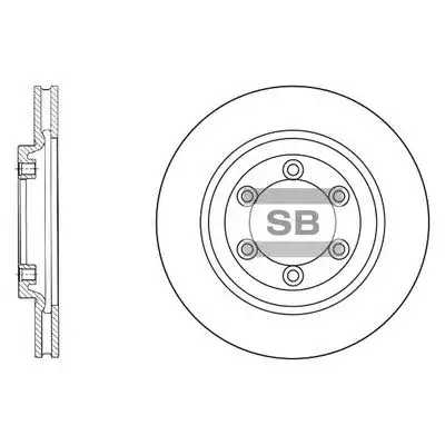 Sd3015 диск тормозной передний HI-Q SD3015