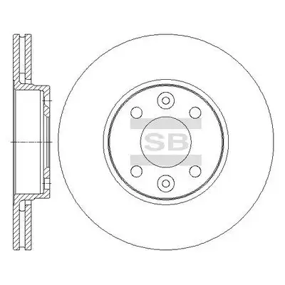 Sd3067 диск тормозной передний HI-Q SD3067