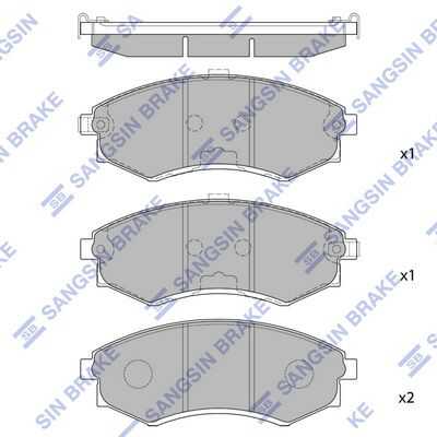 Колодки диск.пер HI-Q SP1048