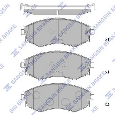 Передние дисковые колодки HI-Q SP1065