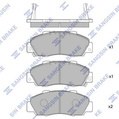 Тормозные колодки дисковые HI-Q SP1076-F