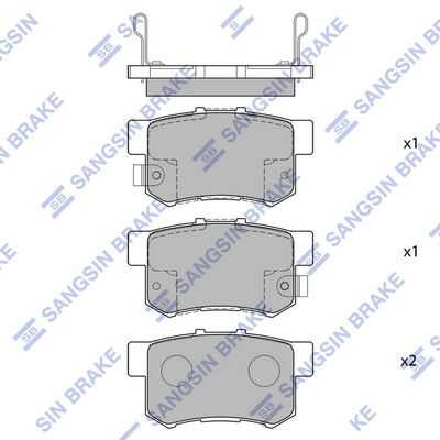 Тормозные колодки дисковые HI-Q SP1076-R