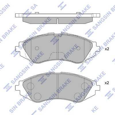 Колодки диск.передний HI-Q SP1077