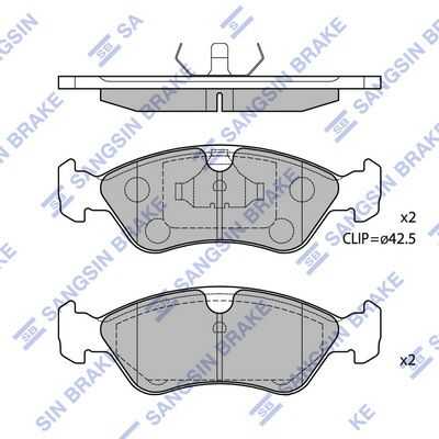 Тормозные колодки дисковые HI-Q SP1078
