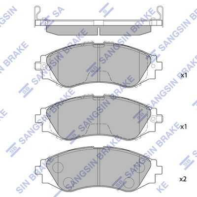 Тормозные колодки дисковые HI-Q SP1102