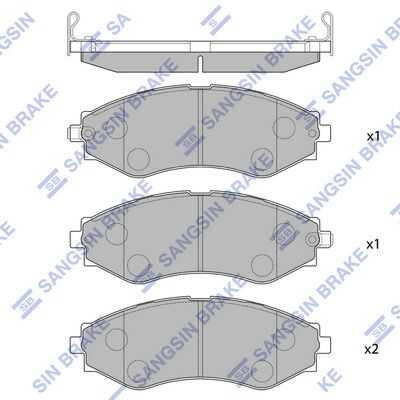 Sp1103sns 645 32 колодки дисковые п. HI-Q SP1103