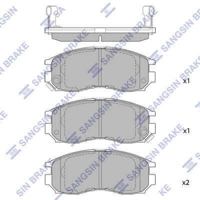 SP1134 HI-Q колодки дисковые передние