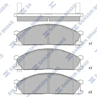 Sp1140 колодки дисковые передние HI-Q SP1140