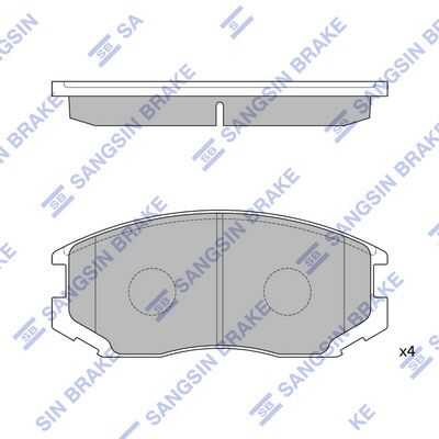 SP1142 HI-Q колодки дисковые передние